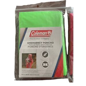 COLEMAN Emergency Ponchos Set Of 4